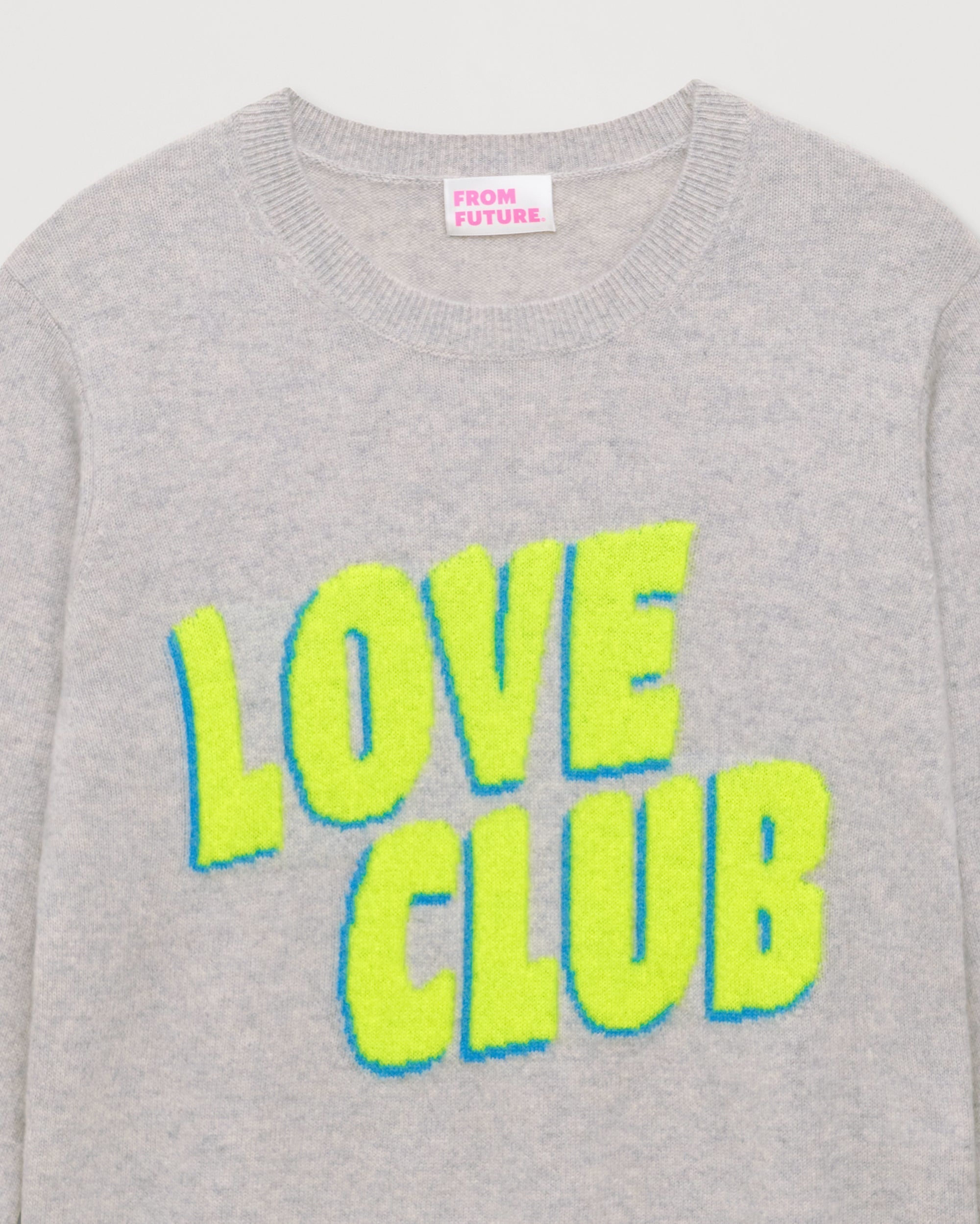 Pull Love club Light en cachemire - Light Heather Gray
