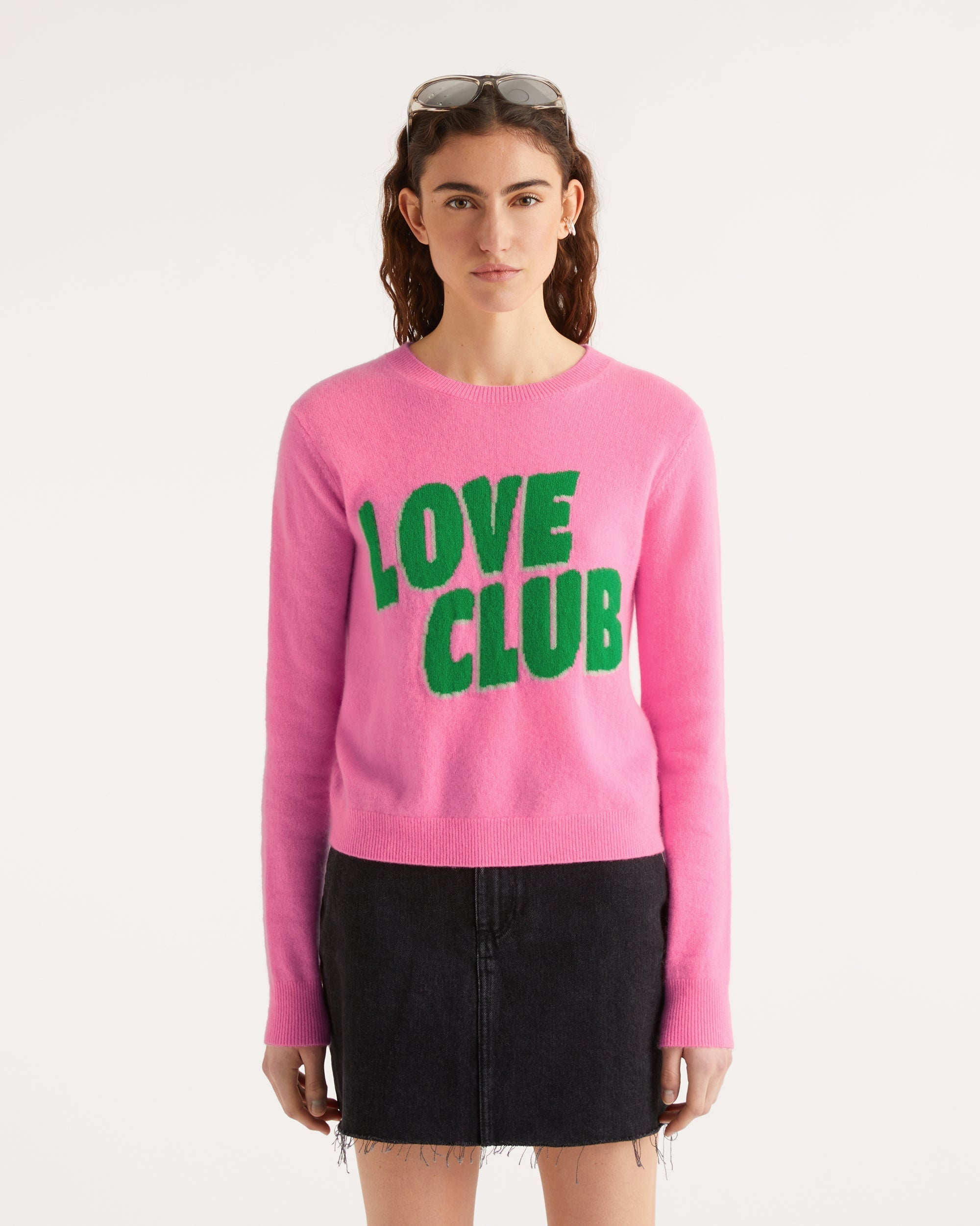 Pull Love club Light en cachemire - Light Heather Gray