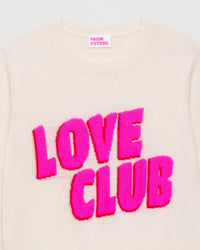 Pull Love club Light en cachemire - Ecru