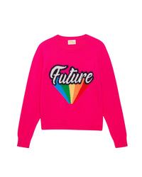 Pull Future Arc en ciel en cachemire - Beach Pink