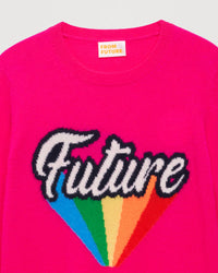Pull Future Arc en ciel en cachemire - Beach Pink