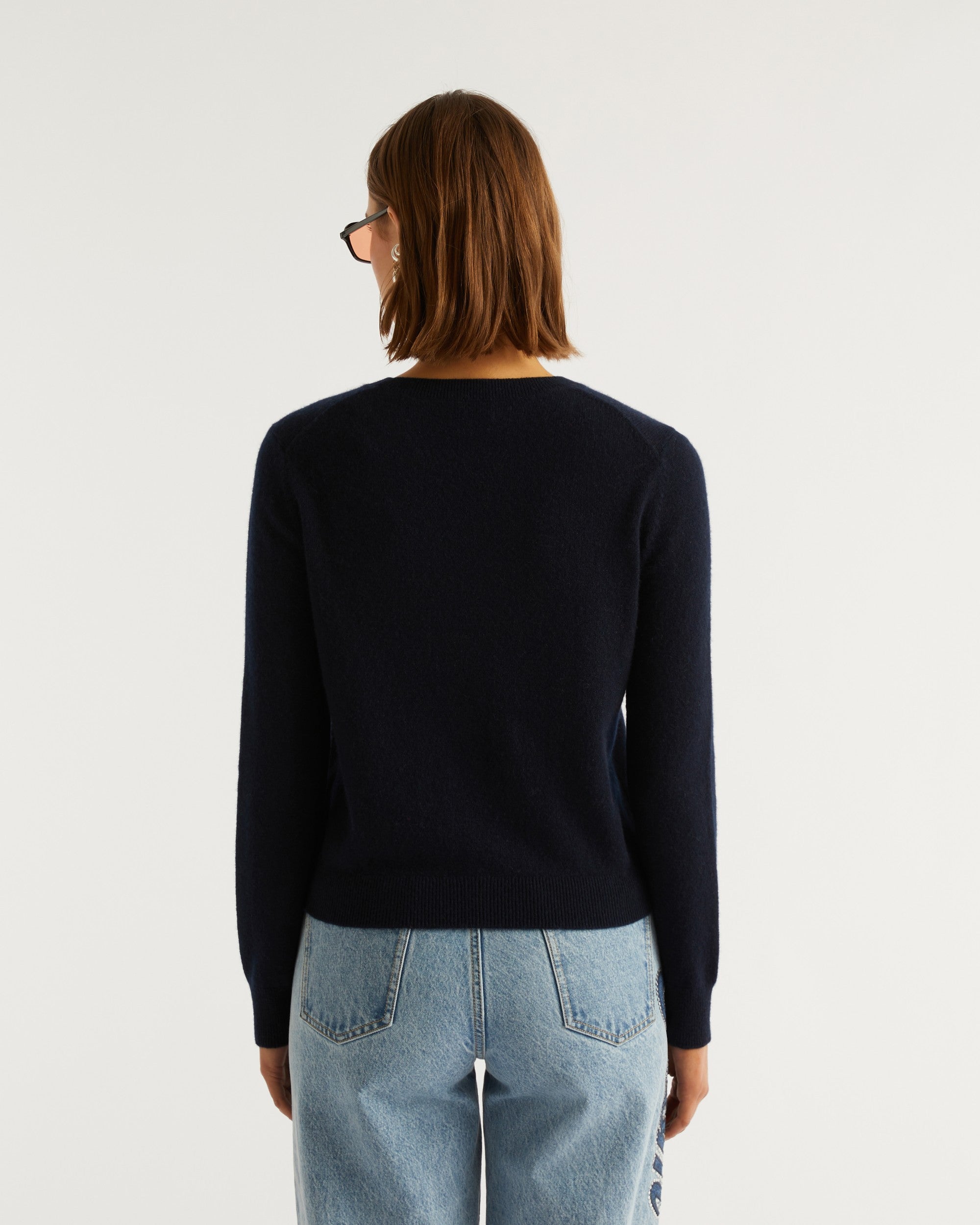 Pull Future motel Light en cachemire - Navy