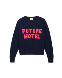 Pull Future motel Light en cachemire - Navy