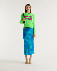 Pull Future motel Light en cachemire - Neon Green