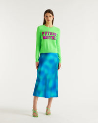 Pull Future motel Light en cachemire - Neon Green