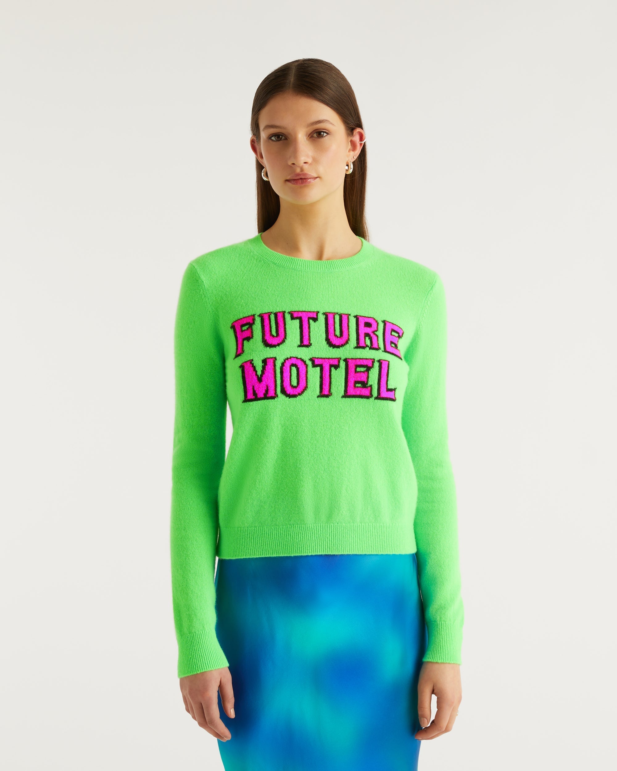Pull Future motel Light en cachemire - Neon Green