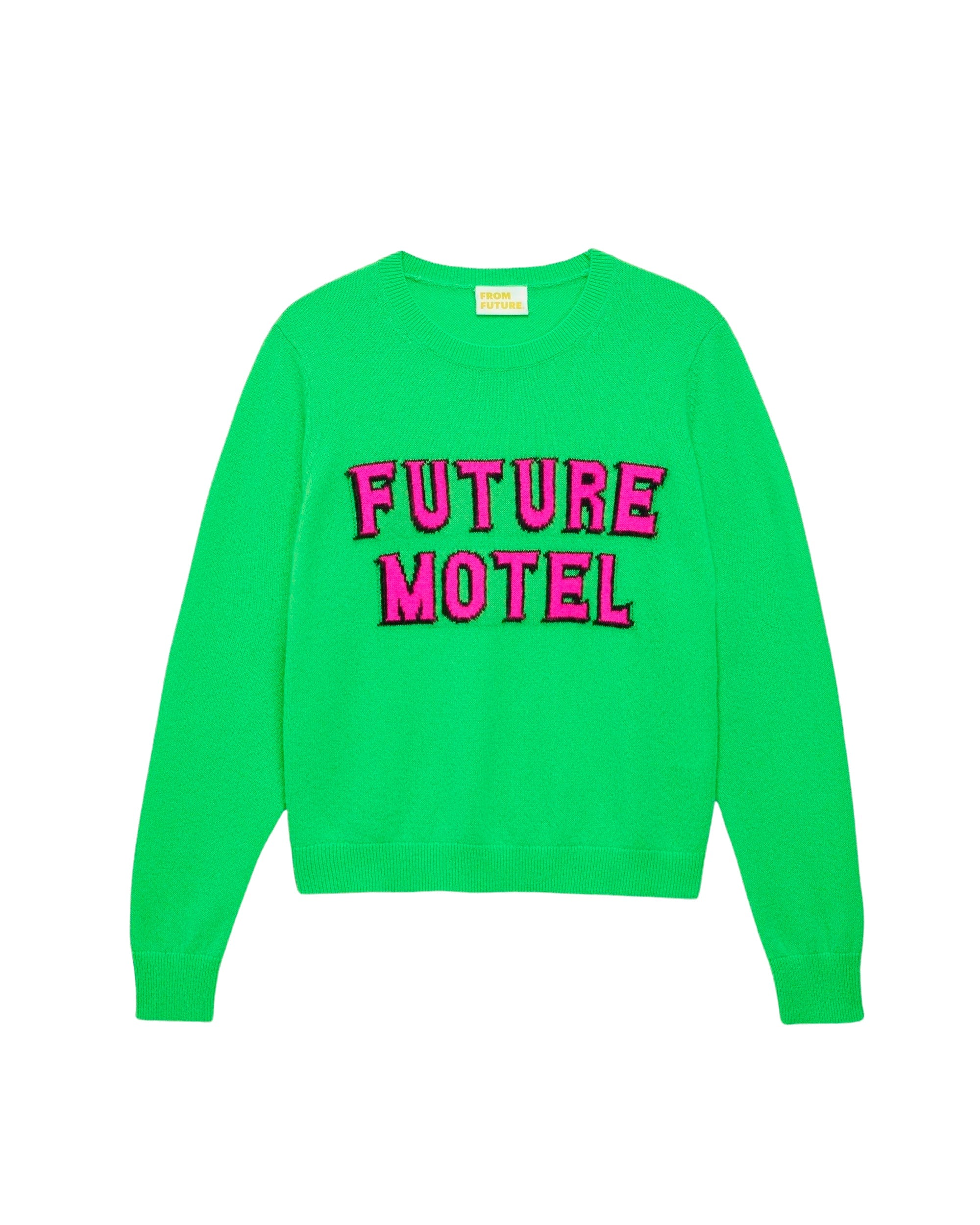 Pull Future motel Light en cachemire - Neon Green
