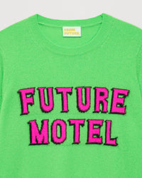 Pull Future motel Light en cachemire - Neon Green