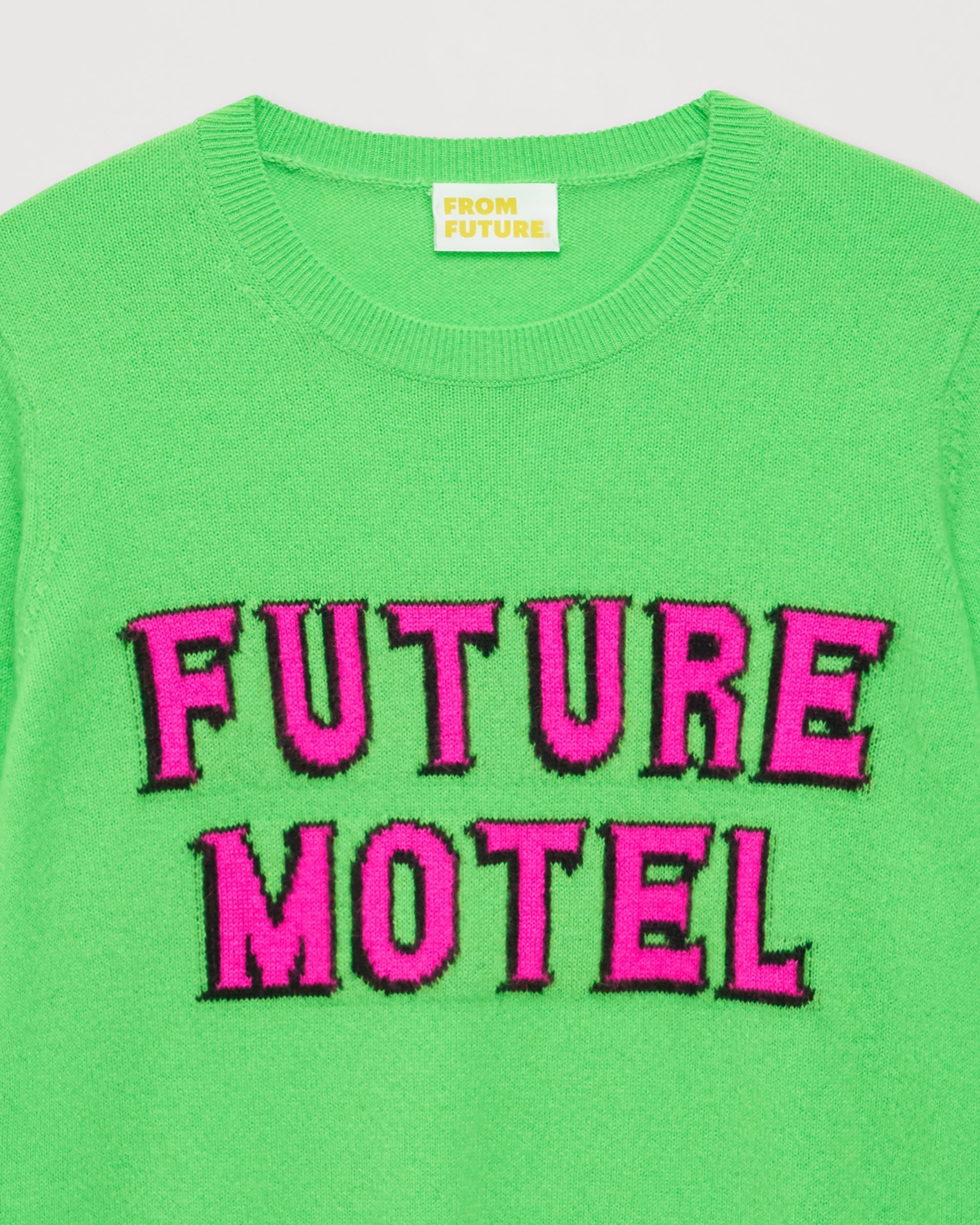 Pull Future motel Light en cachemire - Neon Green