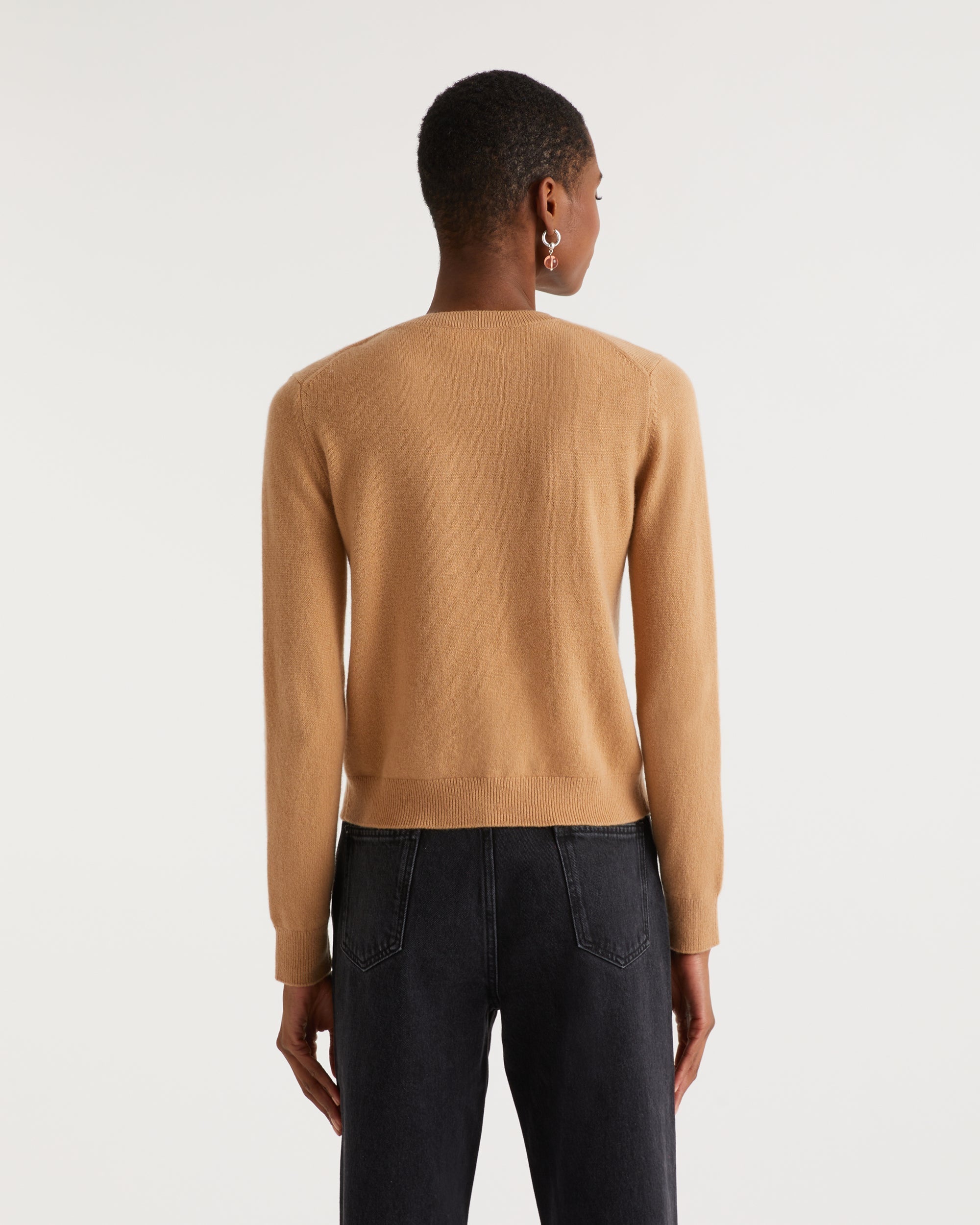 Pull From future tricolore Light en cachemire - Summer Camel