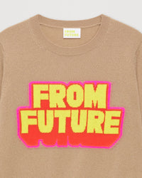 Pull From future tricolore Light en cachemire - Summer Camel
