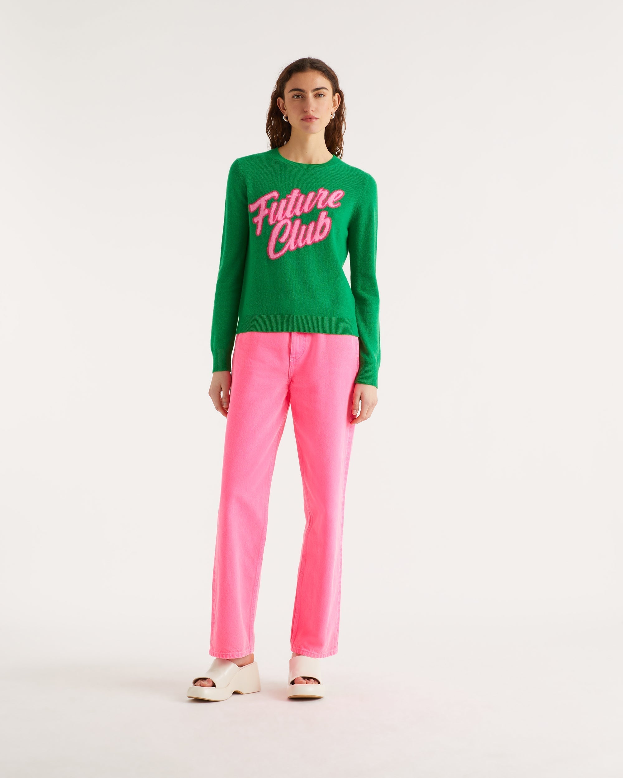 Pull Future club Light en cachemire - Summer Green