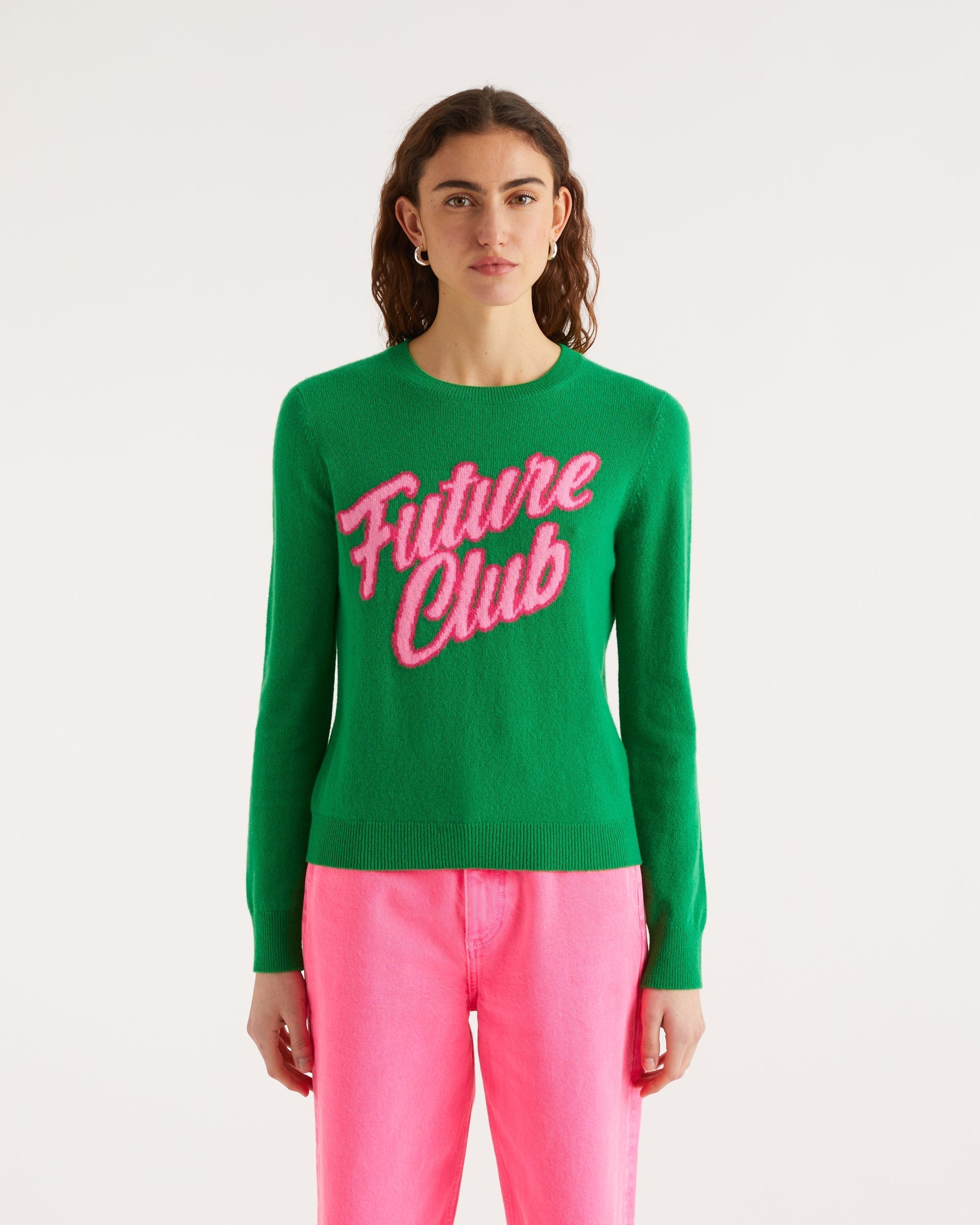 Pull Future club Light en cachemire - Summer Green