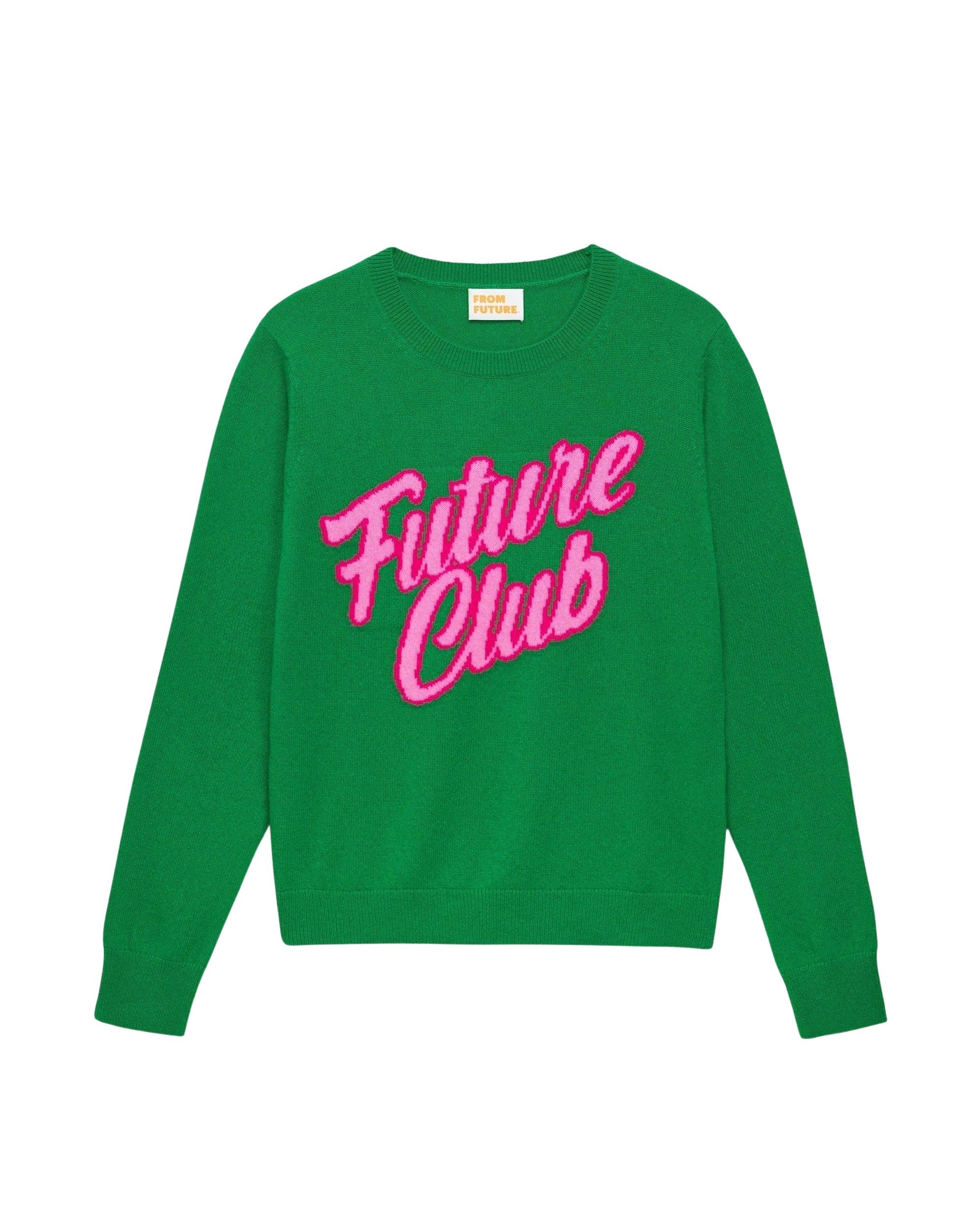 Pull Future club Light en cachemire - Summer Green
