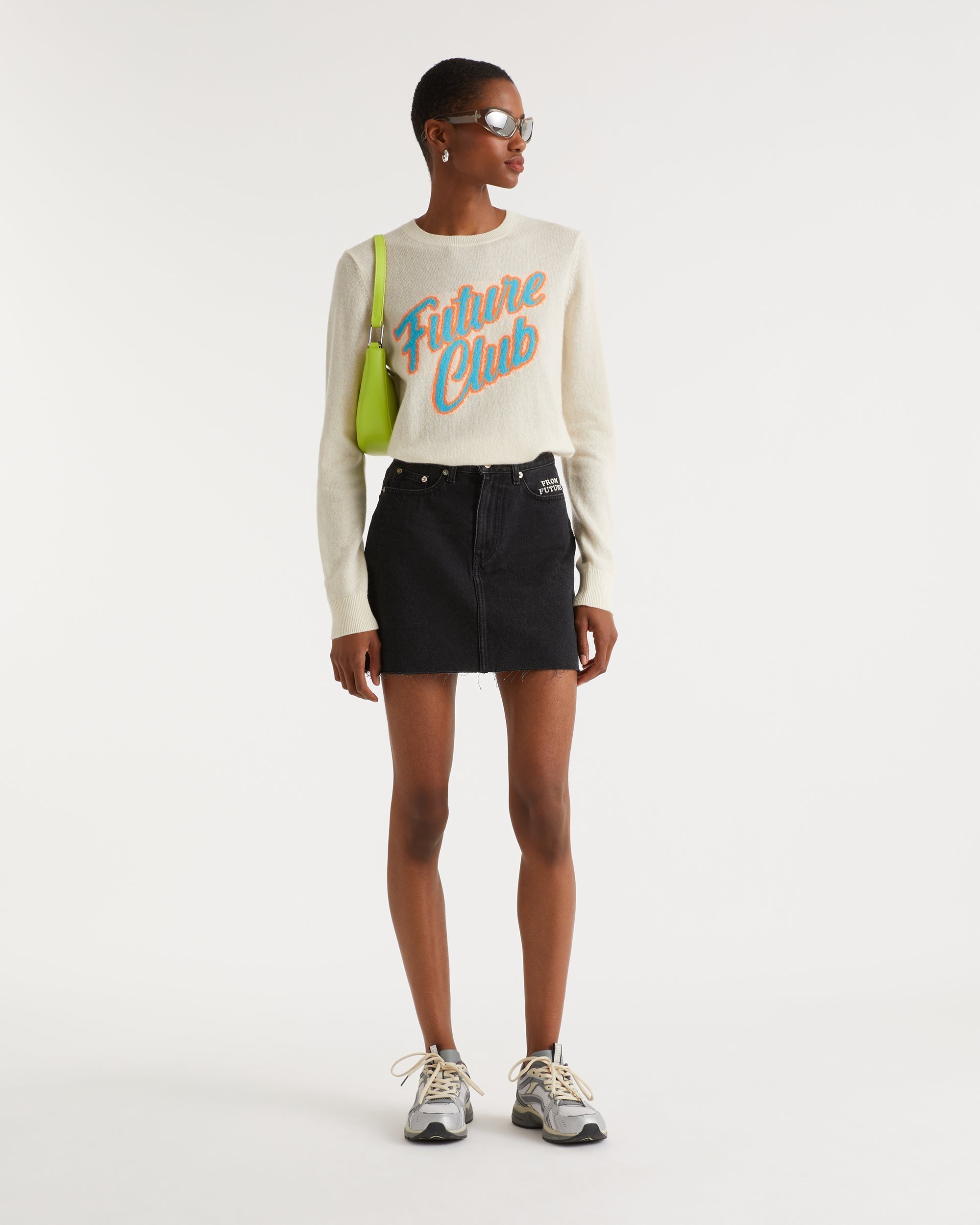 Pull Future club Light en cachemire - Ecru
