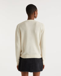 Pull Future club Light en cachemire - Ecru