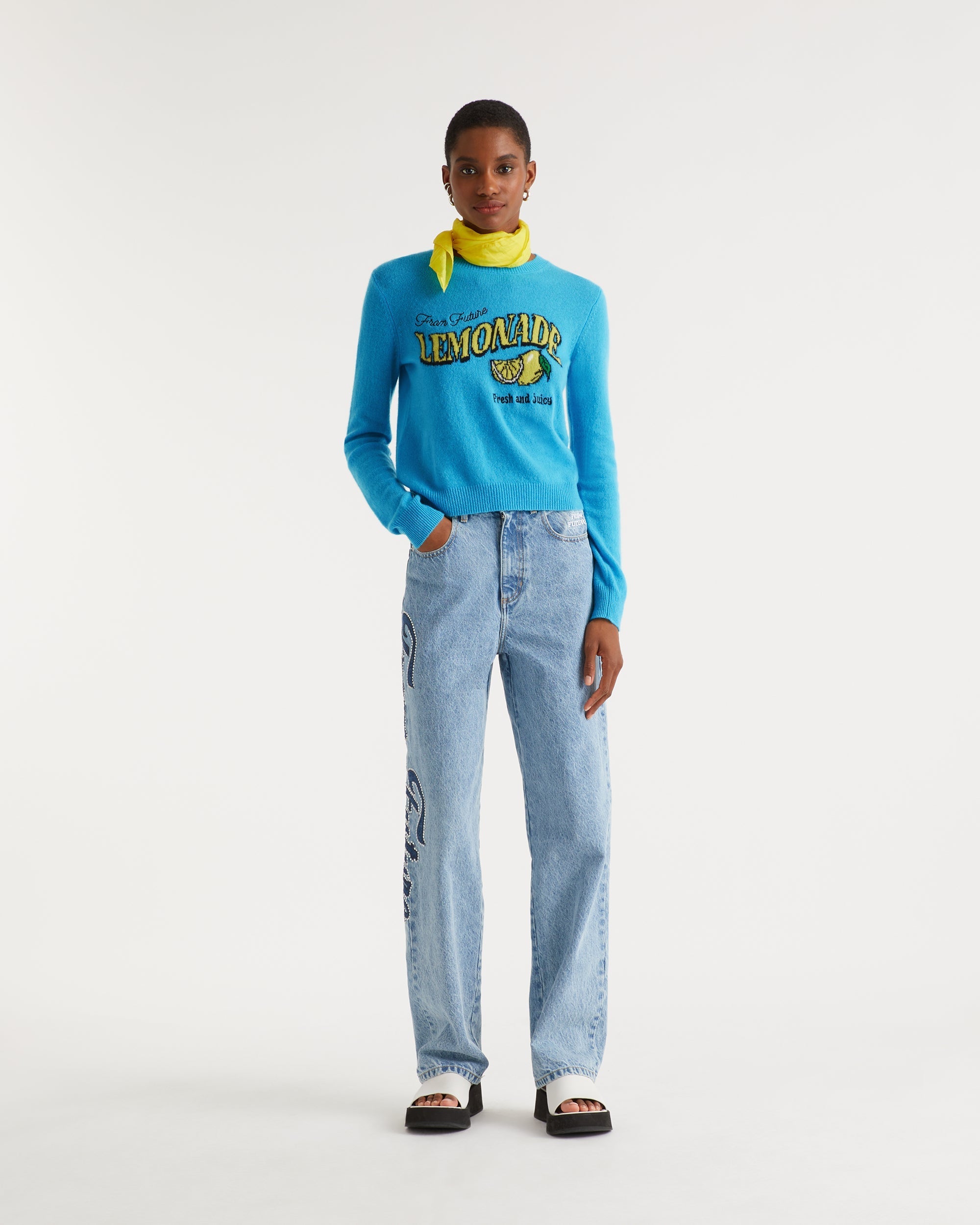 Pull From future lemonade Light en cachemire - Water Blue