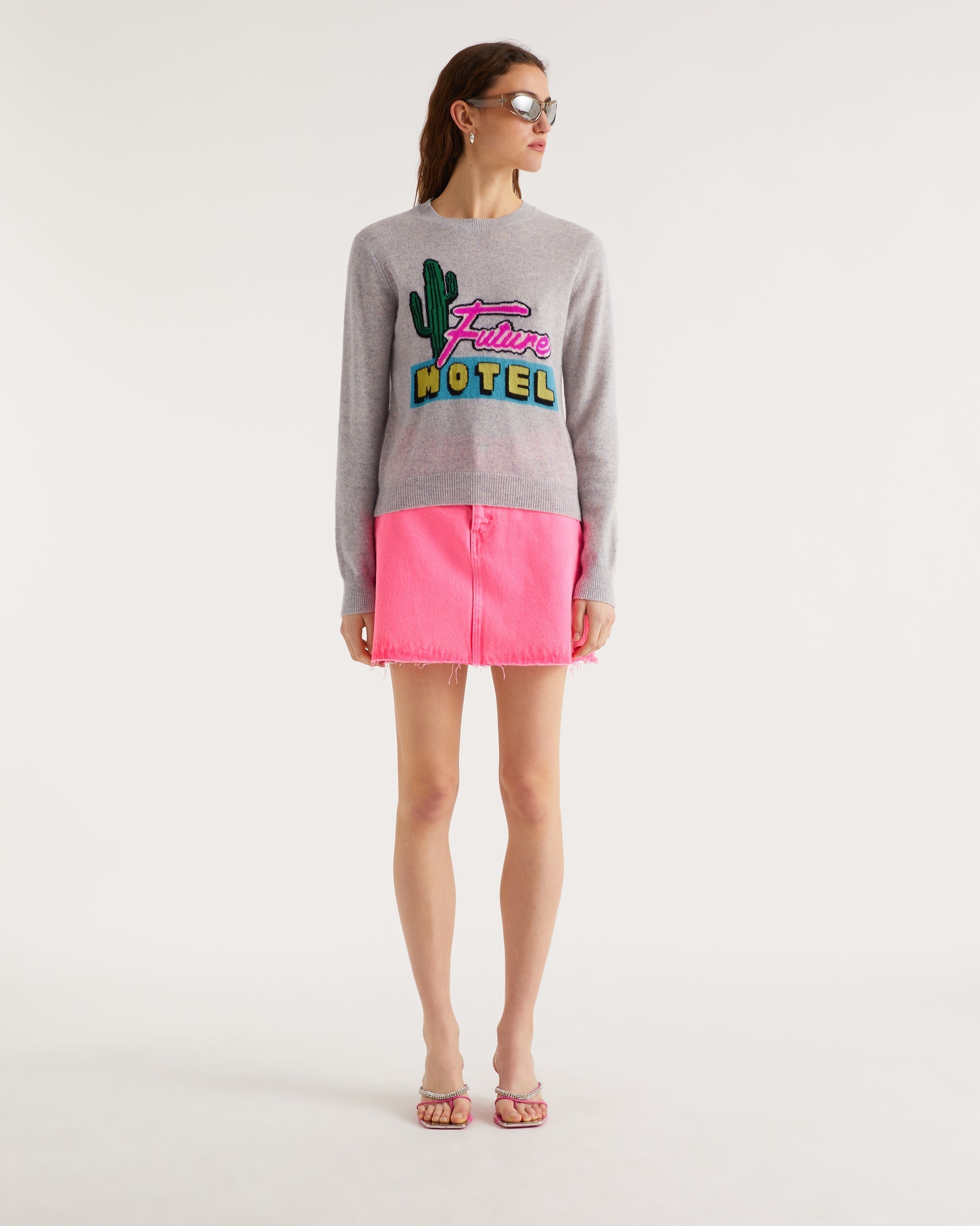 Pull From future motel Light en cachemire - Light Heather Gray