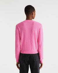 Pull à cœur Be my future en cachemire - Party Pink