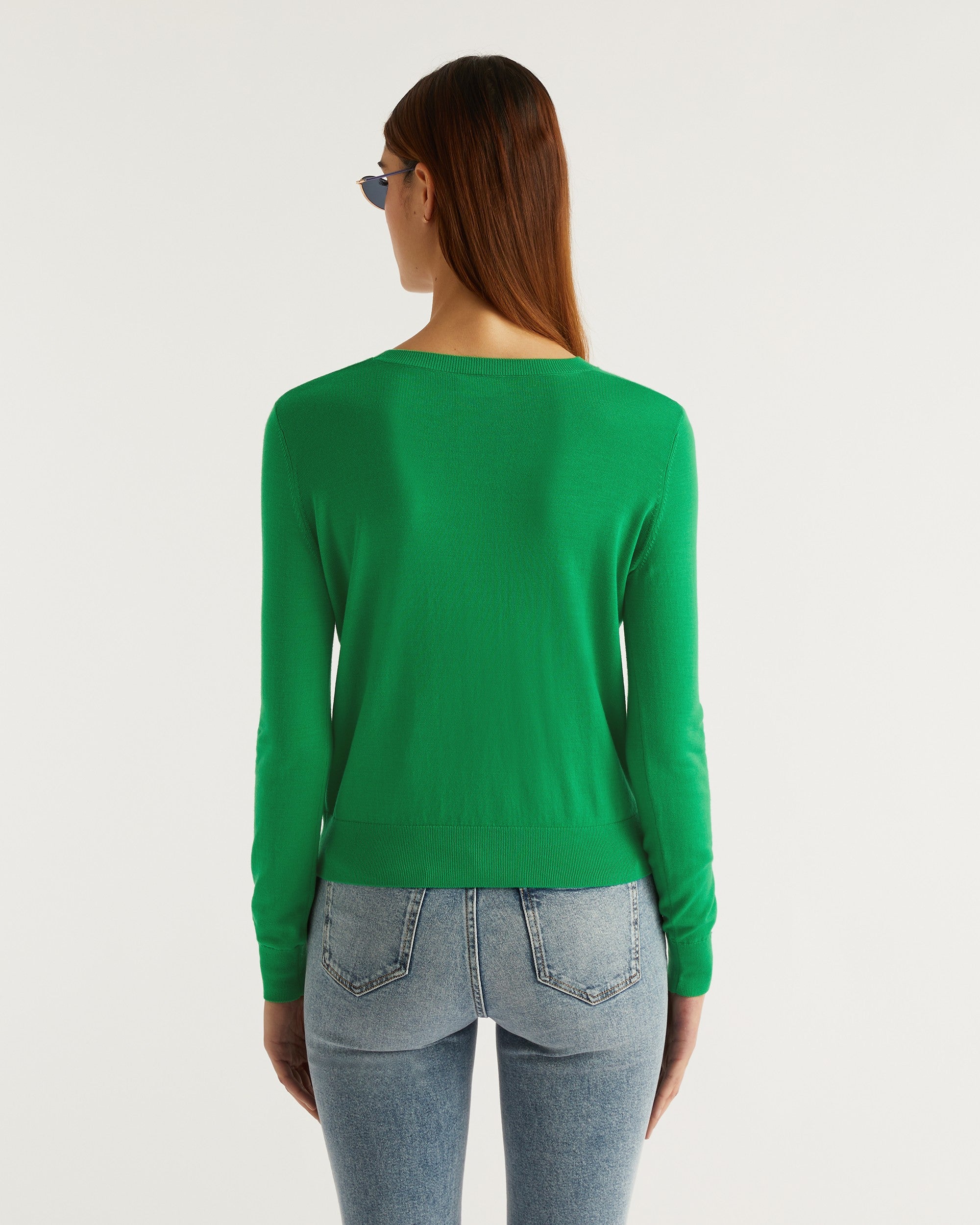 Pull Greeting From Palm Springs en laine mérinos - Summer Green