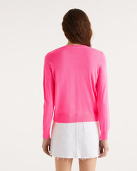 Pull Future bicolore en laine mérinos - Holiday Pink