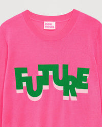 Pull Future bicolore en laine mérinos - Holiday Pink