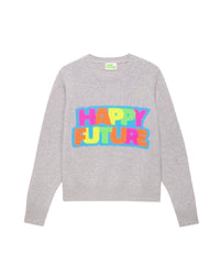 Pull Happy Future multicolore en cachemire - Light Heather Gray