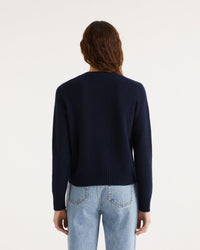 Pull Happy Future multicolore en cachemire - Navy