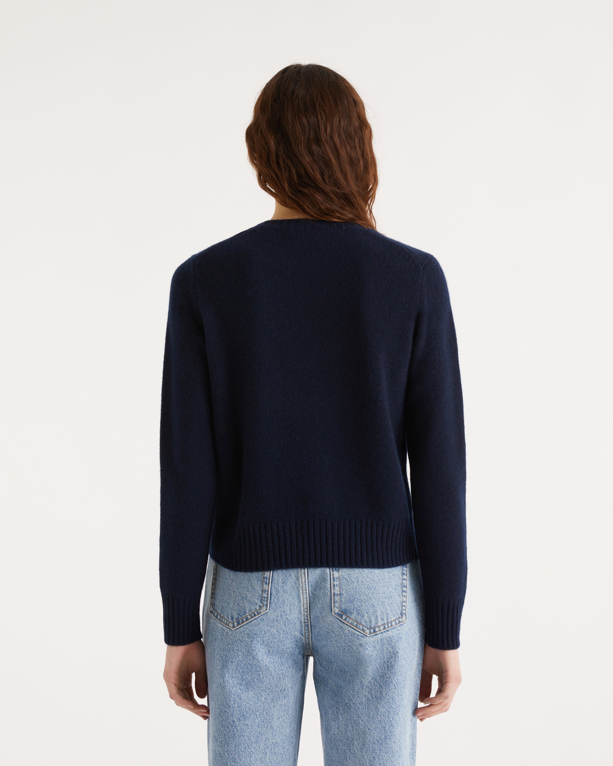 Pull Happy Future multicolore en cachemire - Navy