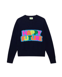 Pull Happy Future multicolore en cachemire - Navy