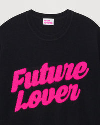 Pull oversize future lover Light en cachemire - Black