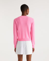 Pull Strass en cachemire - Party Pink