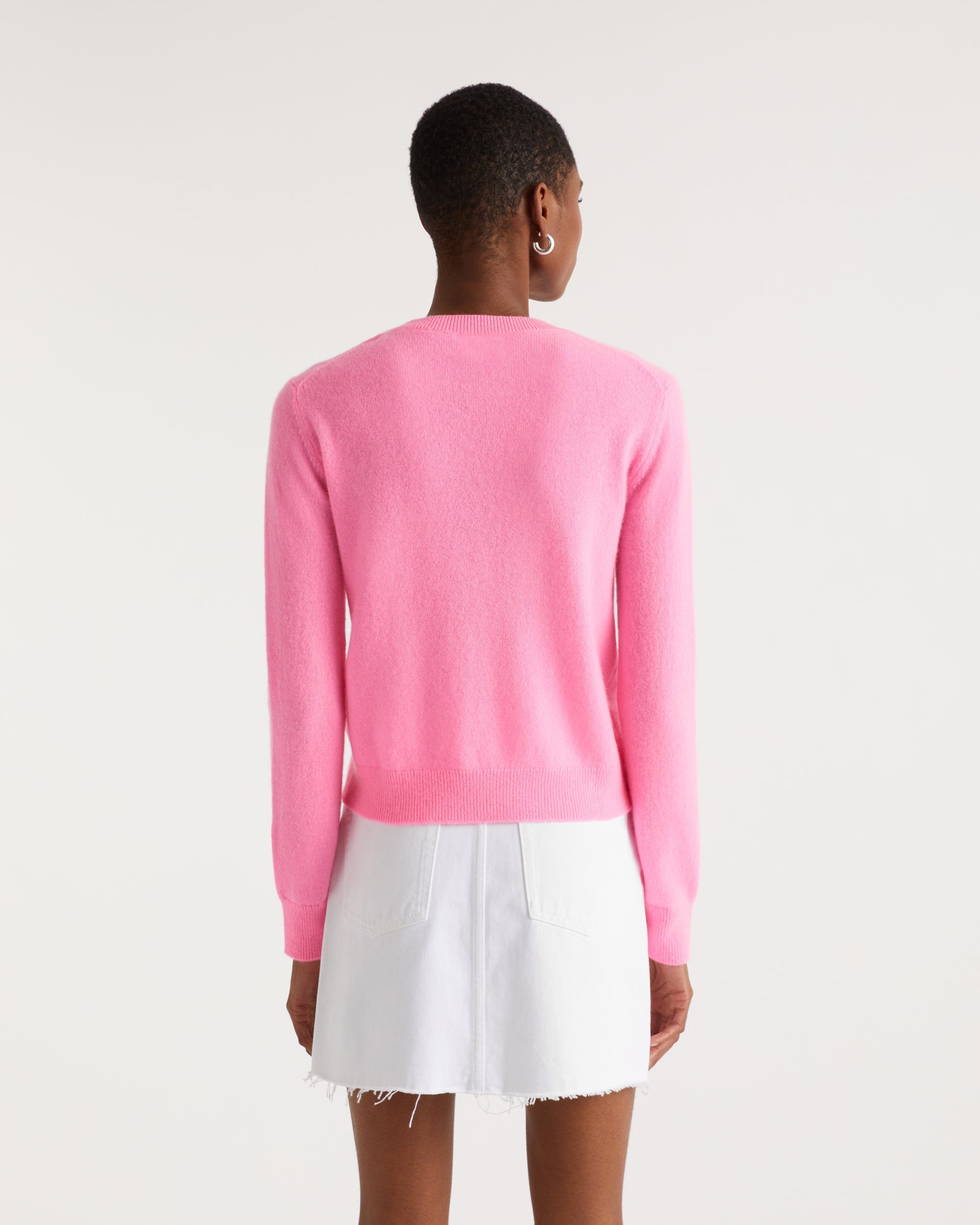 Pull Strass en cachemire - Party Pink