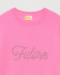 Pull Strass en cachemire - Party Pink