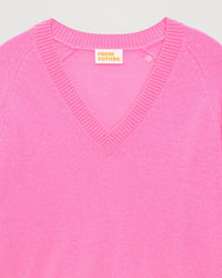 Pull oversize Light en cachemire - Party Pink