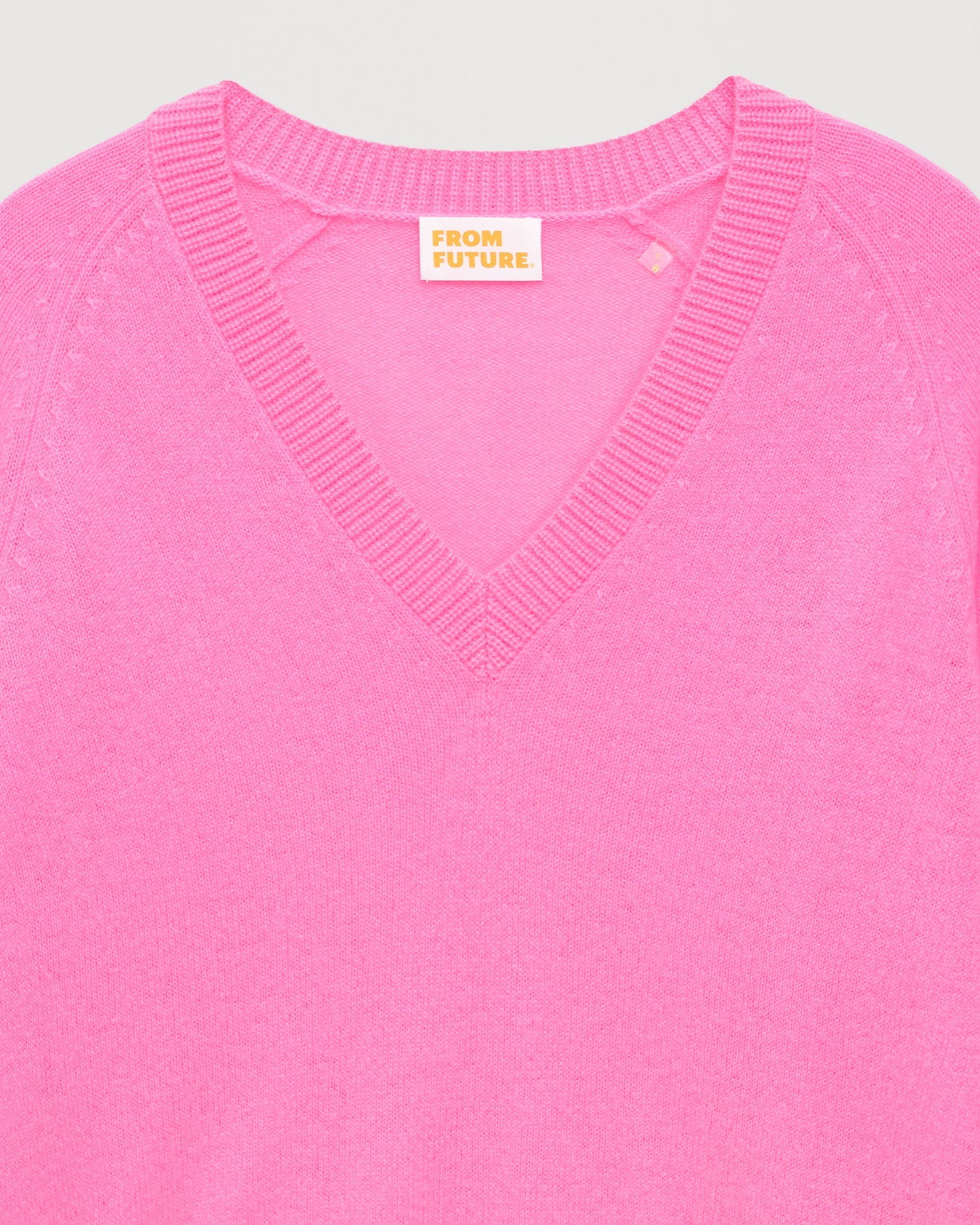 Pull oversize Light en cachemire - Party Pink