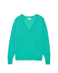 Pull oversize Light en cachemire - Sunrise Green