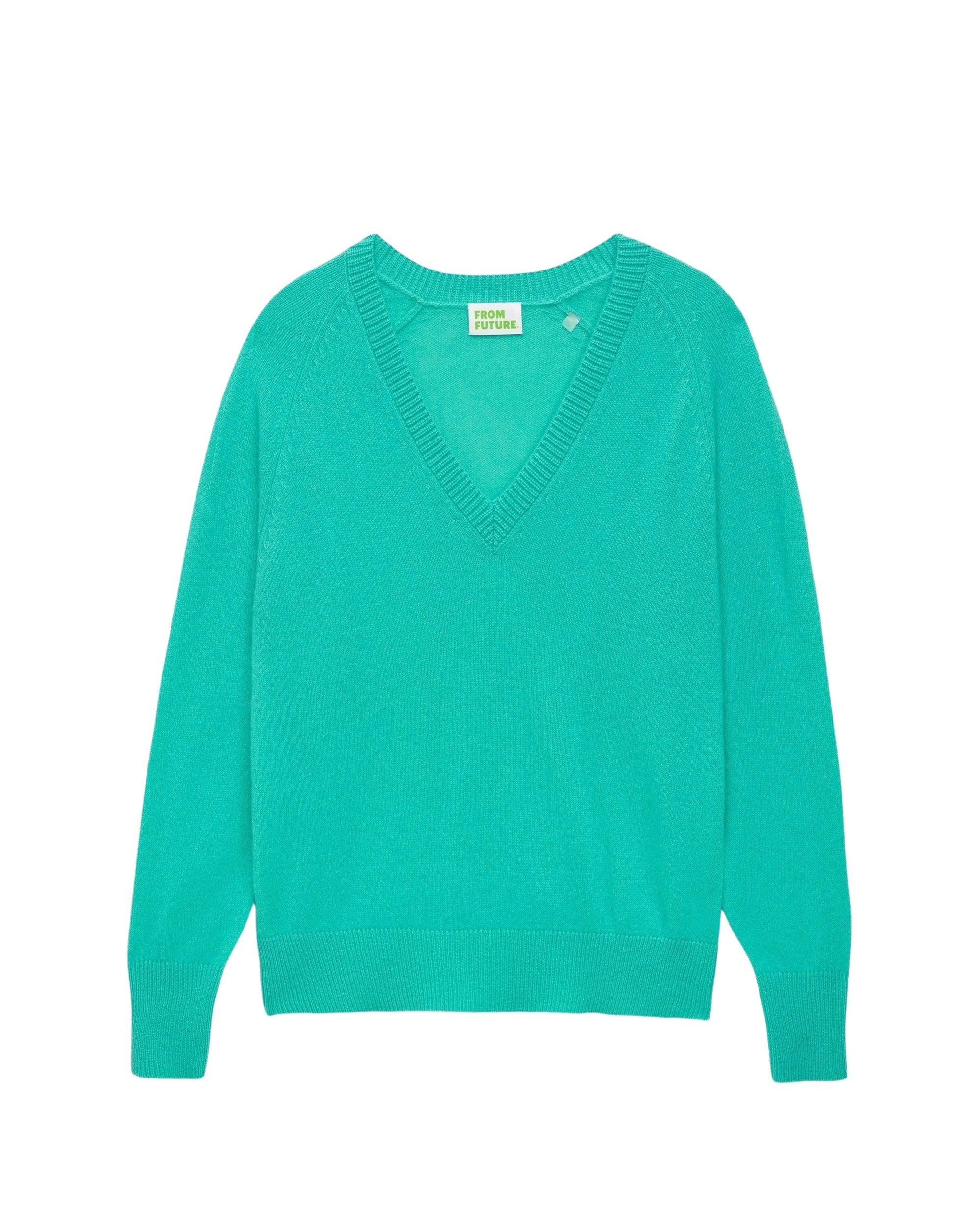 Pull oversize Light en cachemire - Sunrise Green