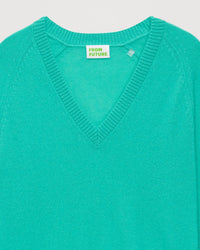 Pull oversize Light en cachemire - Sunrise Green