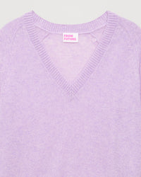 Pull oversize Light en cachemire - Sunset Lilac