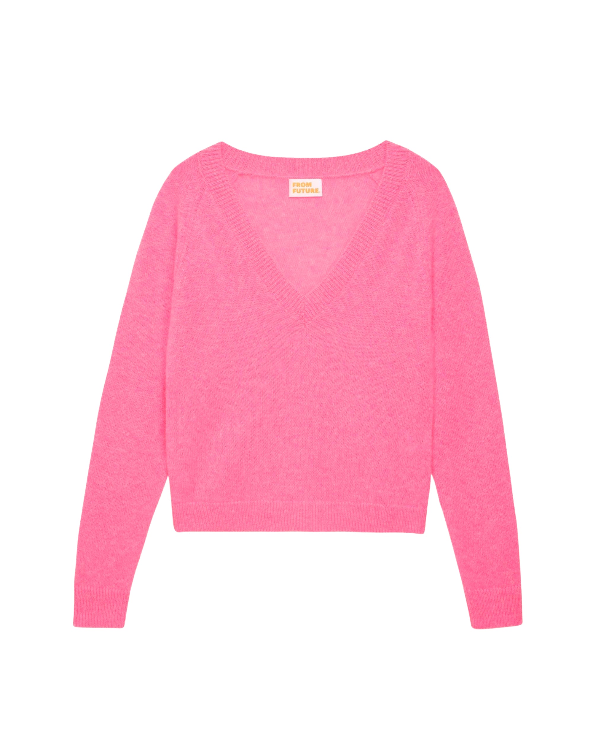Pull à manches raglan Light en cachemire - Sunset Pink