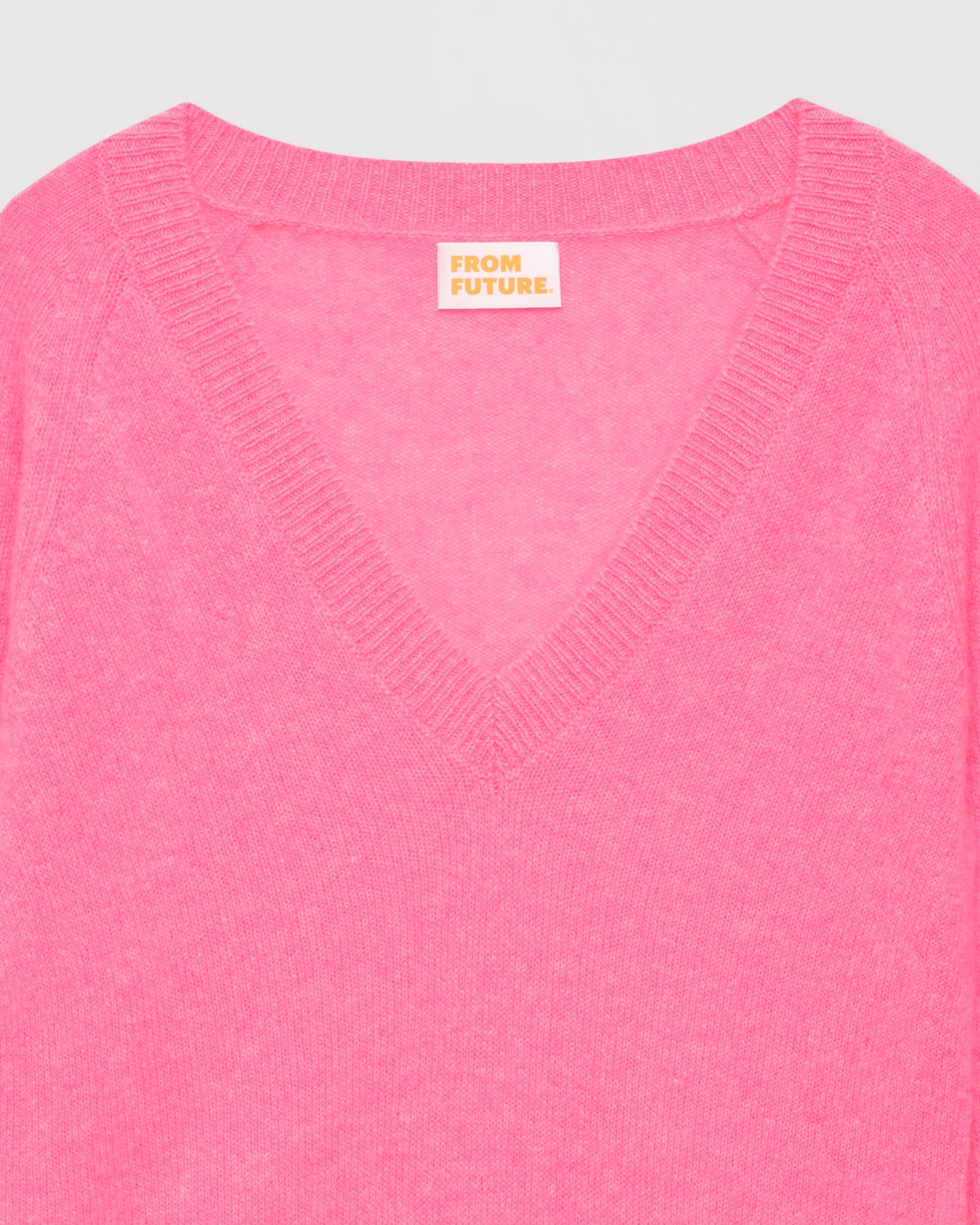 Pull à manches raglan Light en cachemire - Sunset Pink