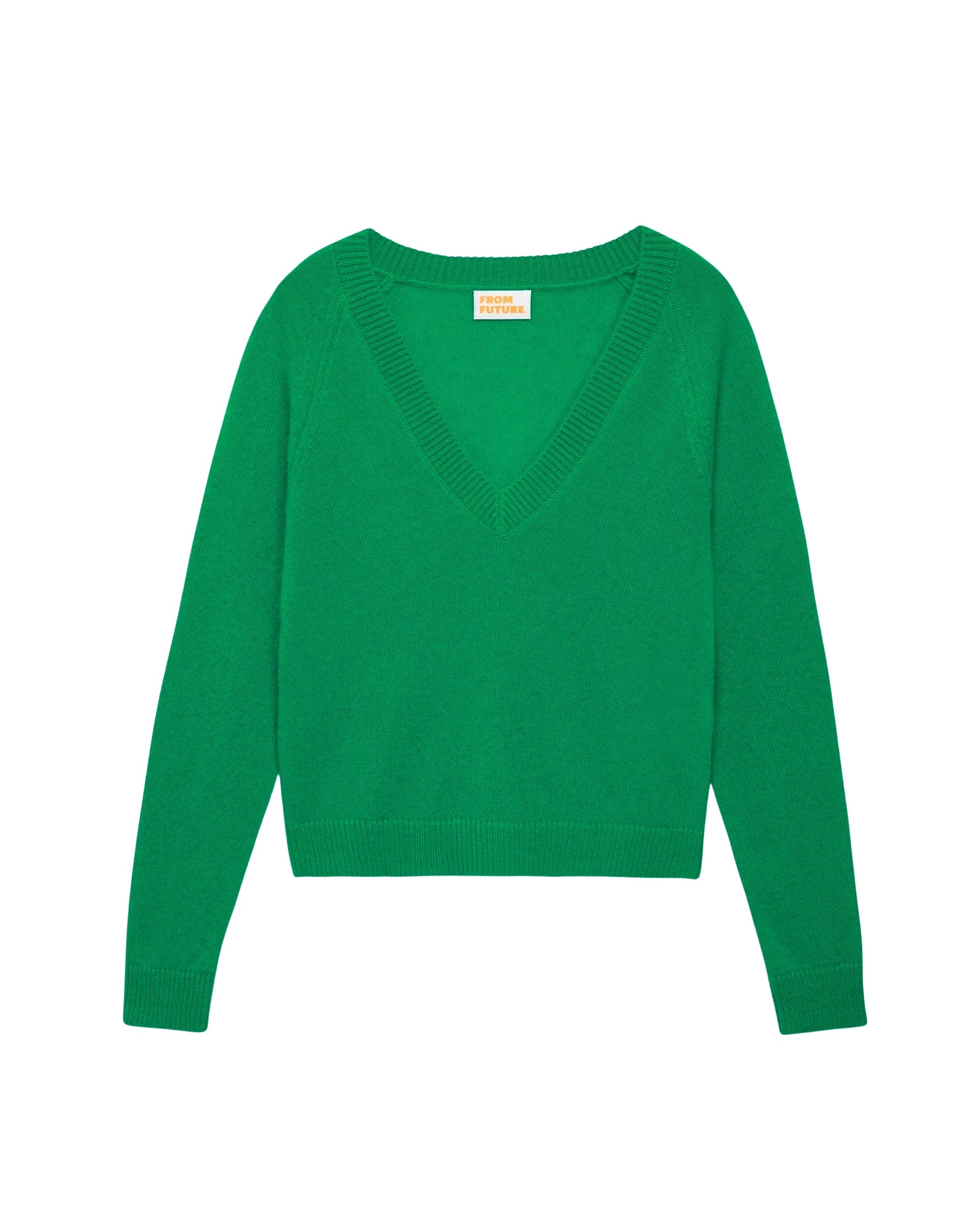 Pull à manches raglan Light en cachemire - Summer Green