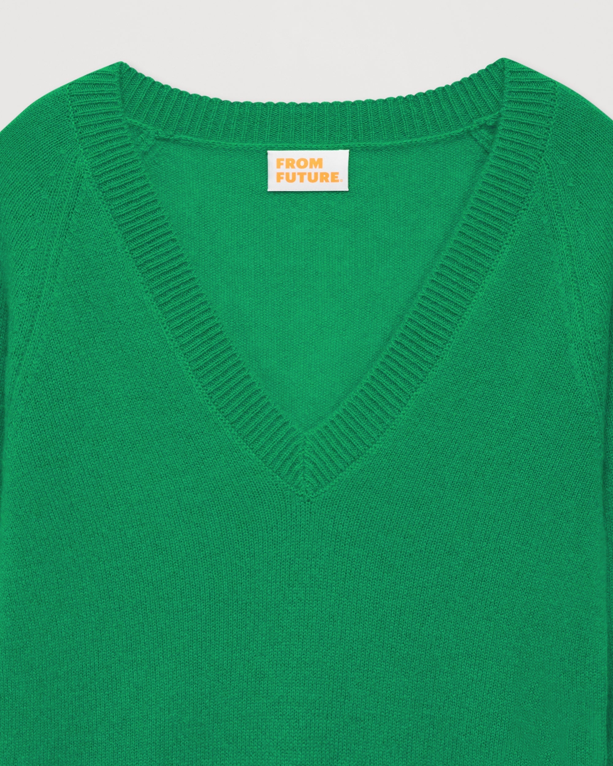 Pull à manches raglan Light en cachemire - Summer Green