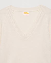 Pull à manches raglan Light en cachemire - Ecru