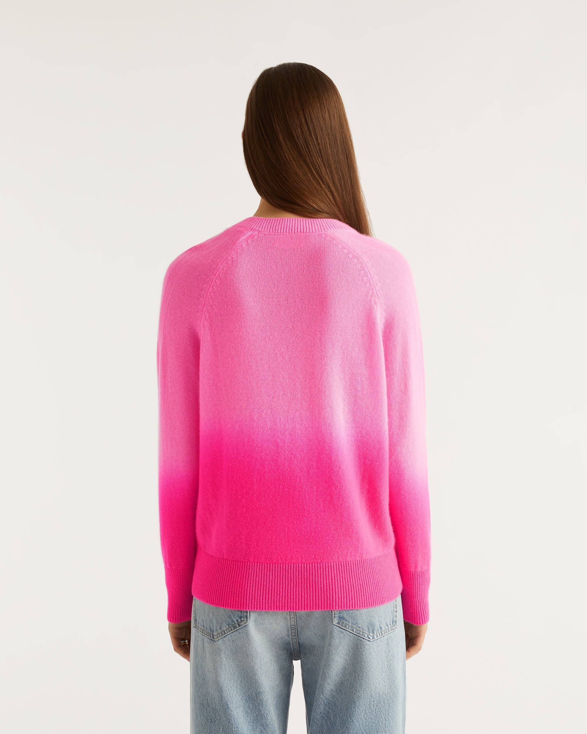 Pull Dip dye Light en cachemire - Pink