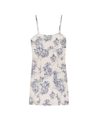 Robe courte Billie en soie - Toile De Jouy