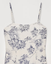 Robe courte Billie en soie - Toile De Jouy