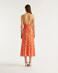 Robe longue Rosie en soie - Little Roses
