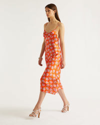 Robe longue Rosie en soie - Little Roses